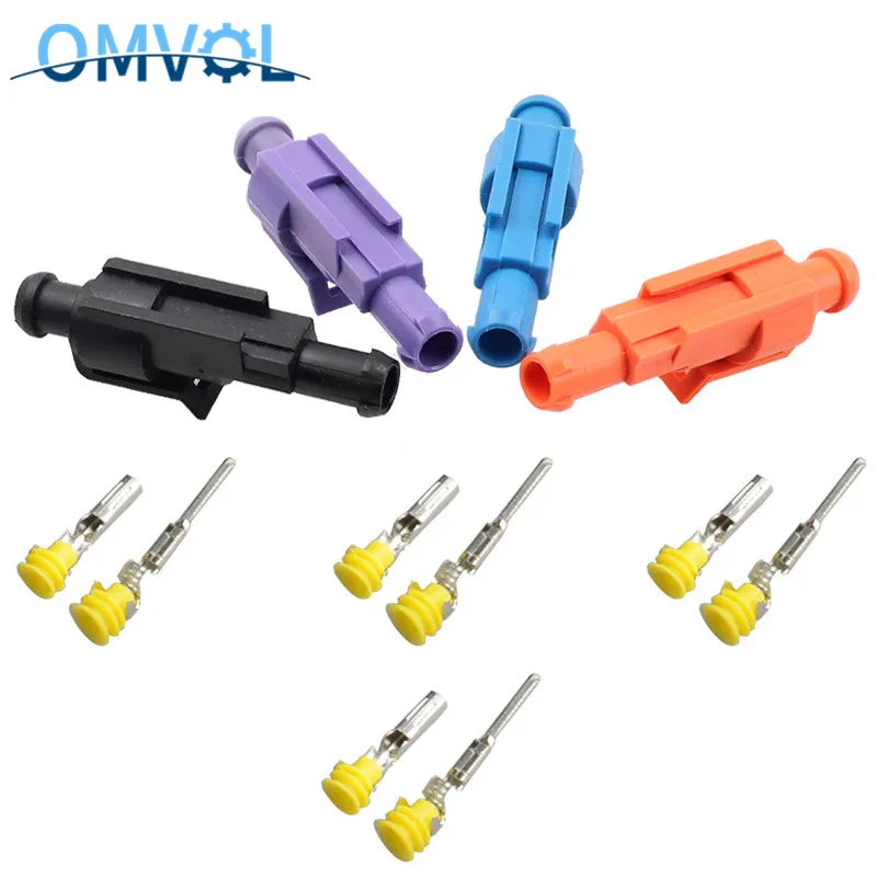 

10Sets 1P waterproof auto connector automotive Wire Connector Plug Electrical Car Motorcycle HID