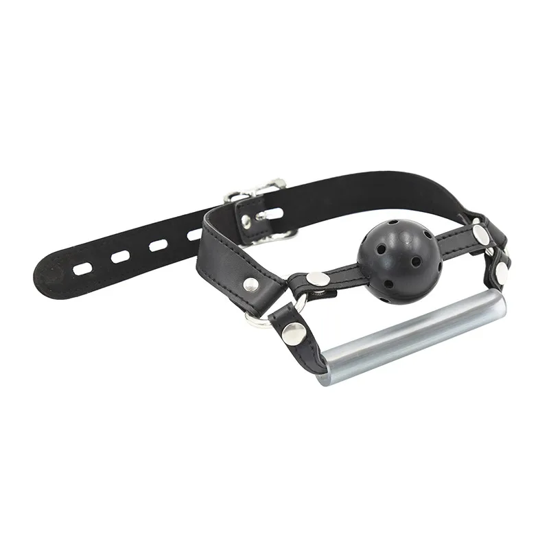 Секс-игрушки для геев с открытым ртом кляп-шариком кожаные секс-товары взрослых