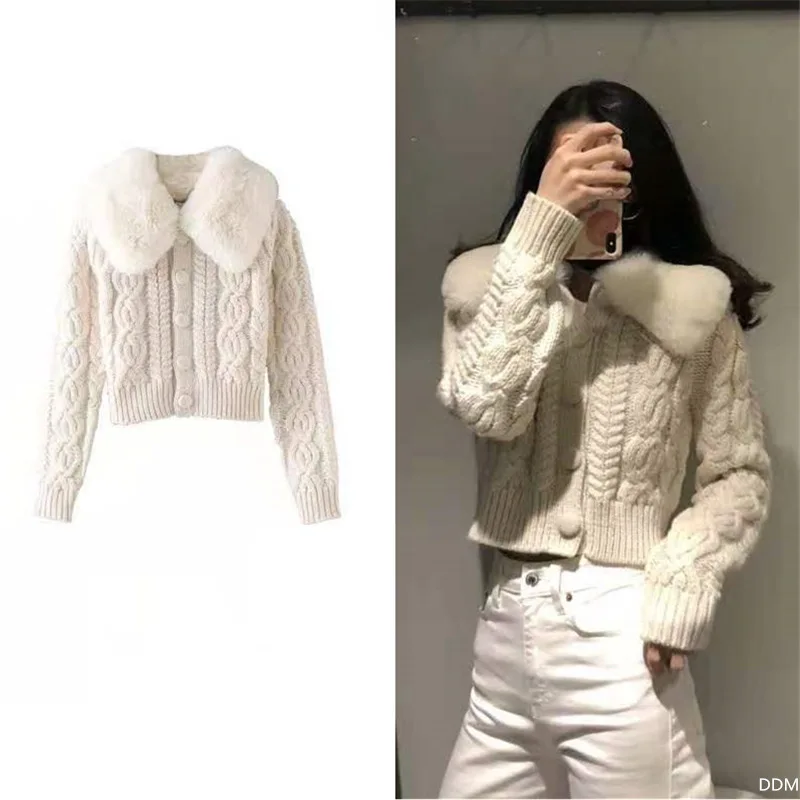 Кардиган женский с капюшоном и длинным рукавом однотонный белый