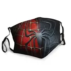 Пользовательская 3d печать Superhero фильмы-Комиксы Spider Mouth Mask Harajuku LadiesMen Pm2.5 фильтр Пылезащитная маска для лица для мальчиковдевочек