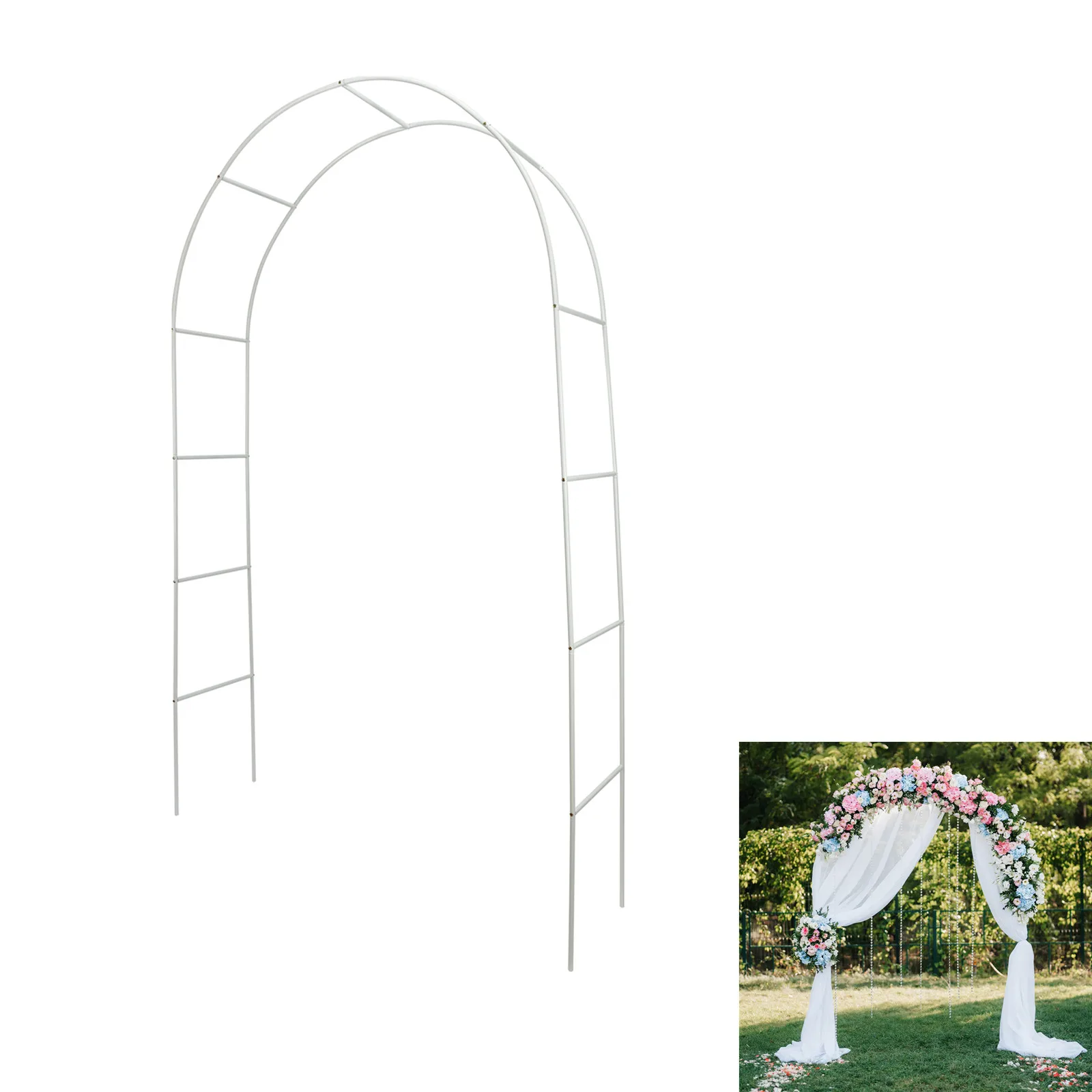 Garden Arbor Brackets Wedding Decorations Luffa Cucumber Tomato Arched Greenhouse Pergola Arch for Courtyard Indoor Outdoor