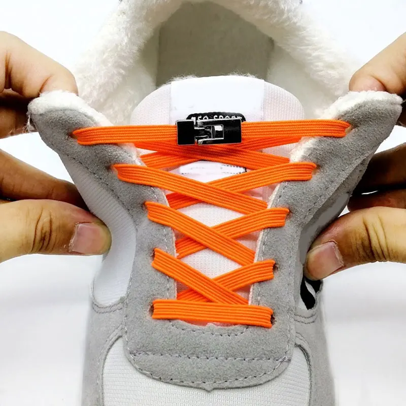 

1Pair No tie Shoelaces Elastic Sneakers Shoe Laces For Kids and Adults Quick Lazy Locking Casual Shoes Lace Strings Shoestrings