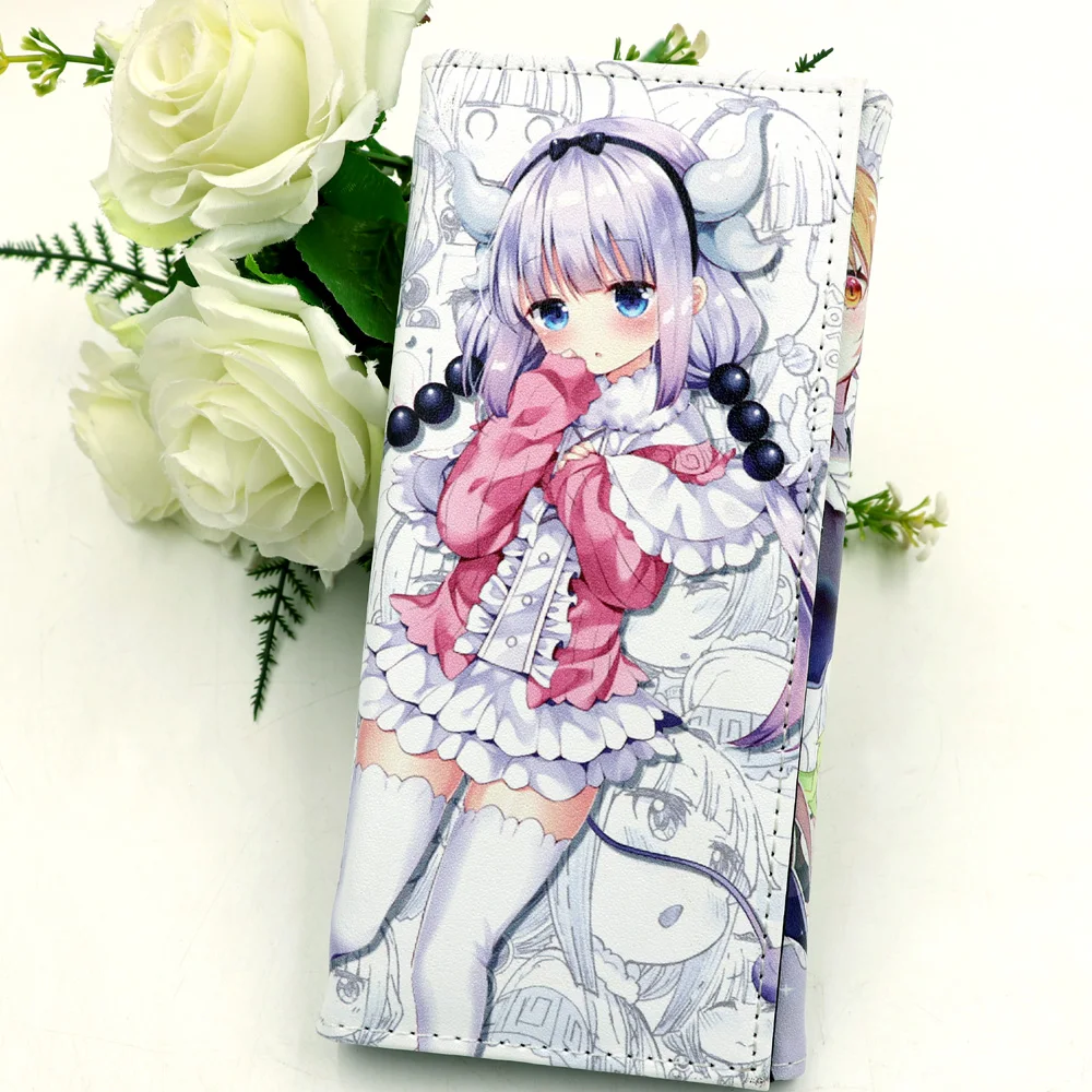 Miss Kobayashi's Dragon Maid Anime Long Clutch Wallet Card Holder Purse with Hasp