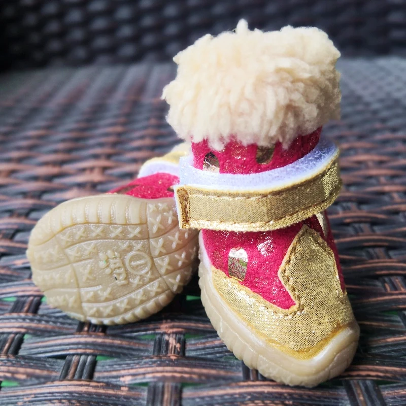 Обувь с золотыми украшениями для чихуахуа йоркширской собаки Повседневная