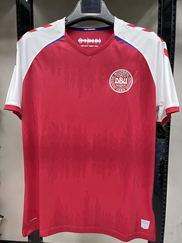 

2021 Denmark Jersey 21 22 dinamarca Eriksen HOjbjerg Yussuf Christensen Home Away National Shirt MAILLOT DE FOOT