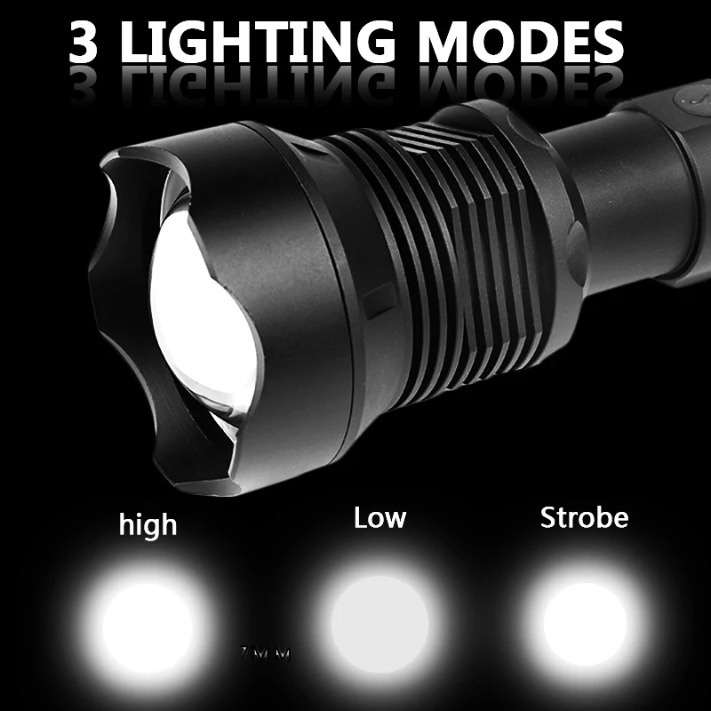 Litwod Z25 1282 CREE XHP70.2 & XHP50 перезаряжаемый Мощный тактический светодиодный фонарик