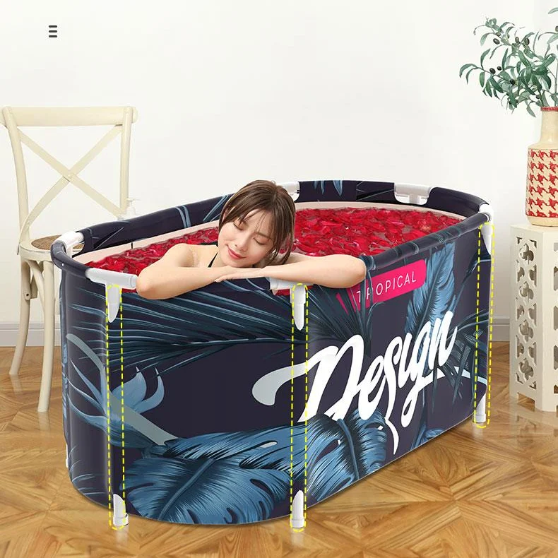 

Thick Foldable Bathtub Shower Adult Portable Inflatable Body Japanese Style Pattern Bathtub Spa Banheira Bathroom Product DG50YP