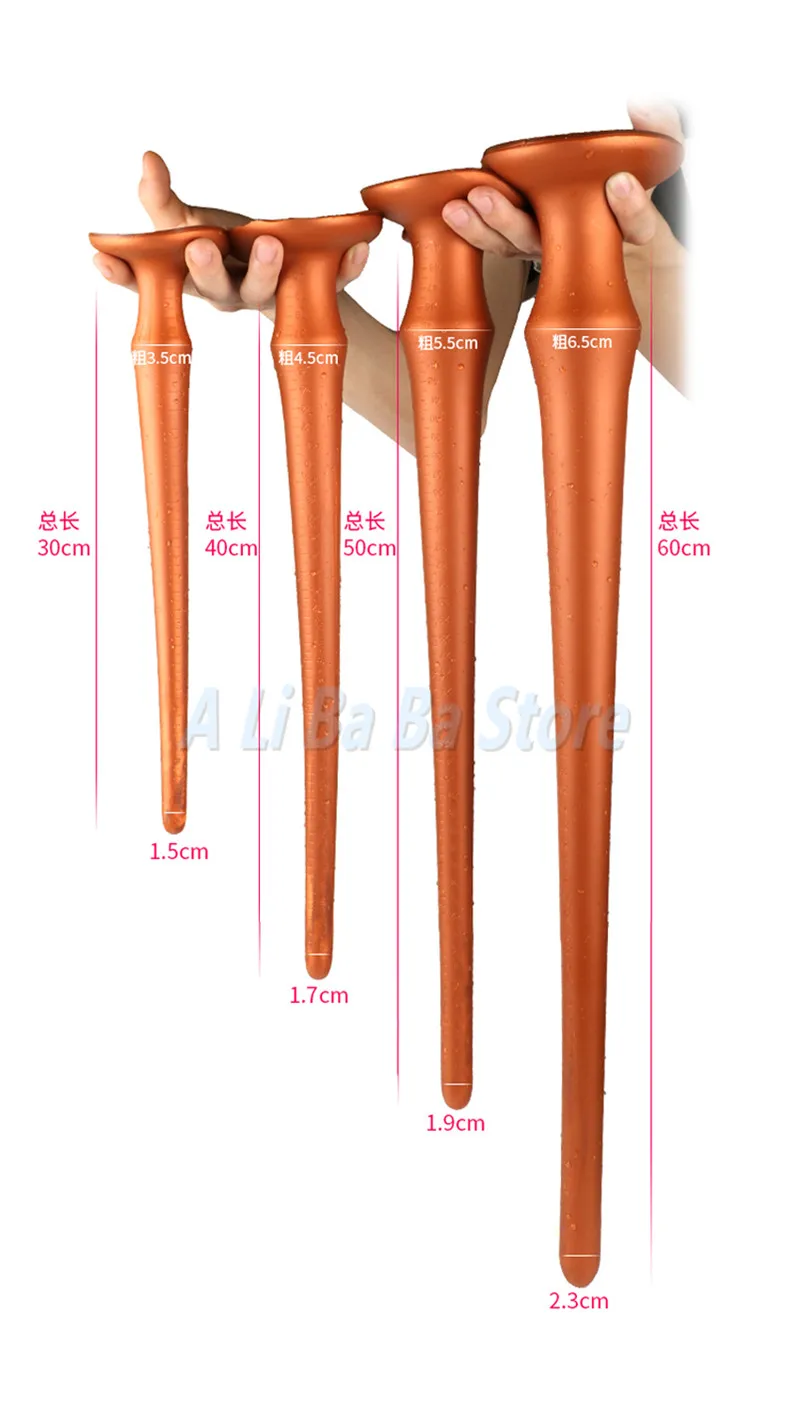 60см Супер Длинный Батт Плаг Дилдо Анальная Секс-Игрушка Для Мужчин Массажер Простаты Ануса Вагинальный Дилататор на.