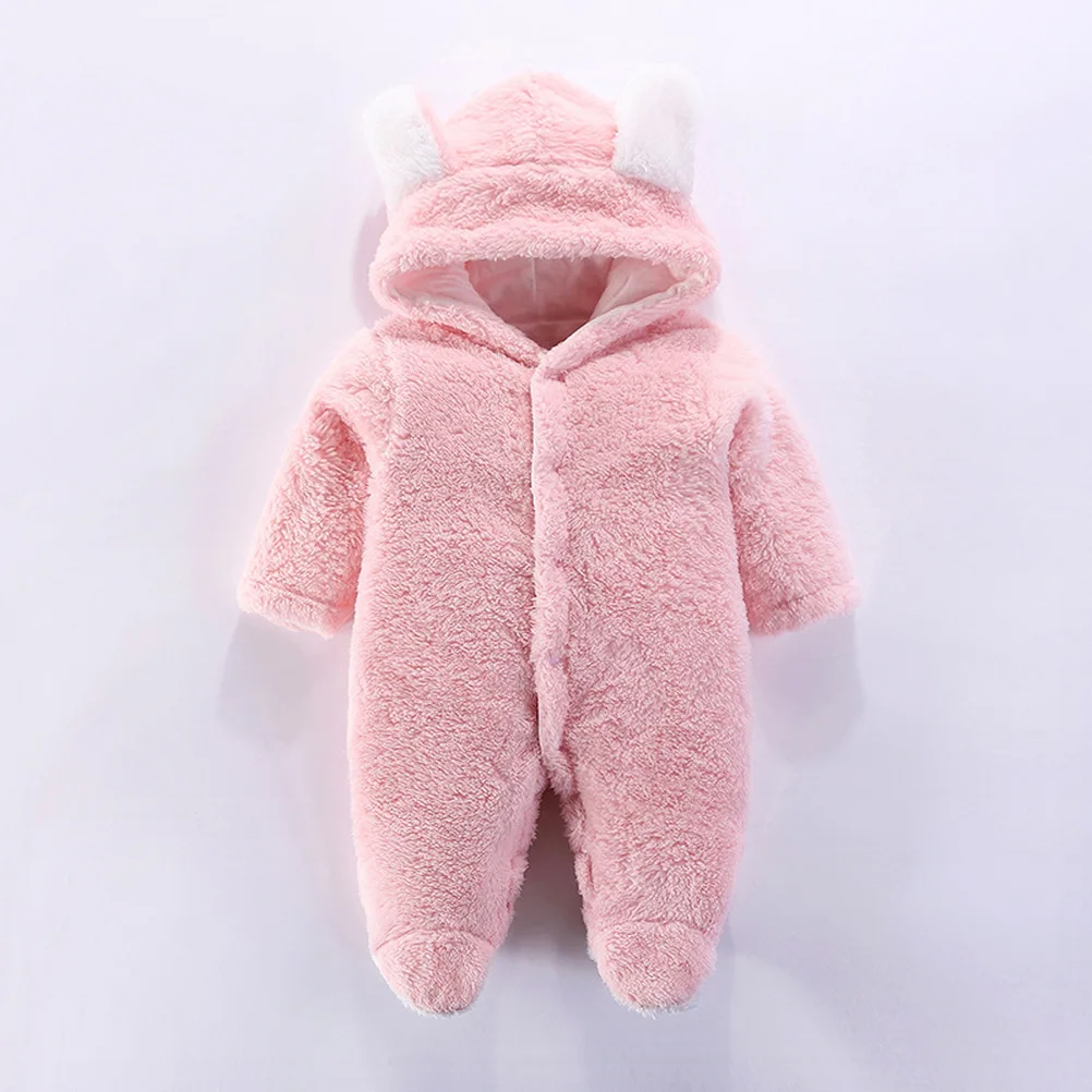2020 Newborn Winter Baby Jumpsuit Girl Polyester Hooded Overalls For Infant Unisex Boy Rompers 3M 6M Kids Clothes | Детская одежда и