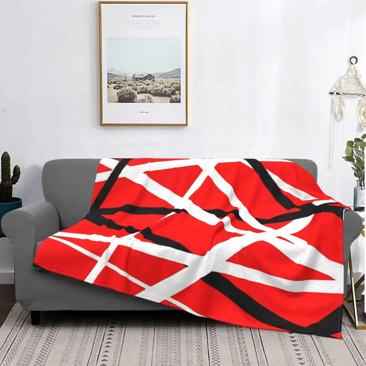 

Aira-van-halen-Manta de regalo perfecto, colcha de cama, funda a cuadros, mantas de cama doble, mantas para cama