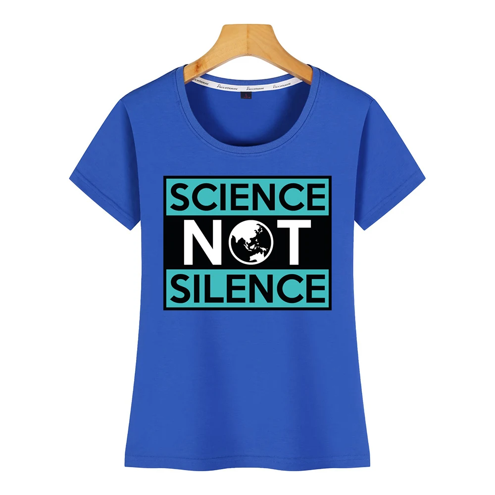 Женская Винтажная футболка в стиле хип-хоп science not silence | одежда