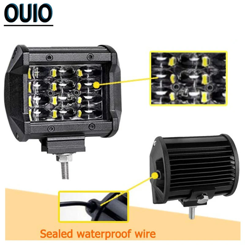 1pc/4pcs Offroad LED Light Bar 4-rows 36W 4&quot Work 4x4 ATV SUV Car Bus Truck Boat Driving Lamp Vehicle Auto 12V 24V | Автомобили и