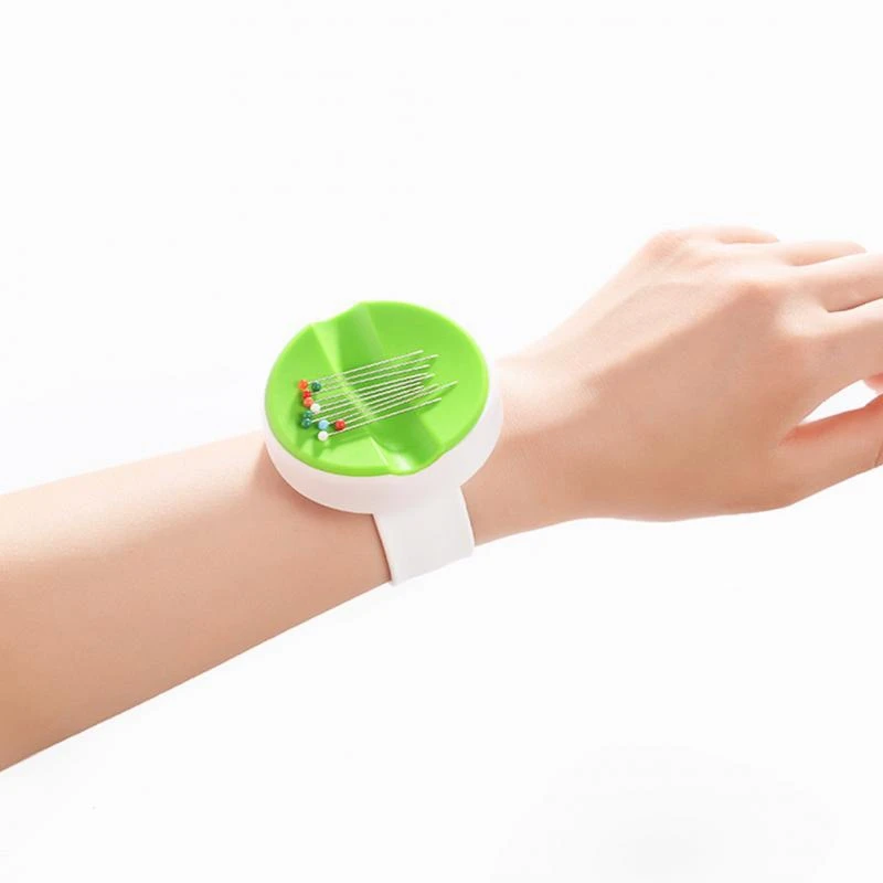 Новая магнитная коробка для иголок на запястье пластиковый чехол DIY круглая