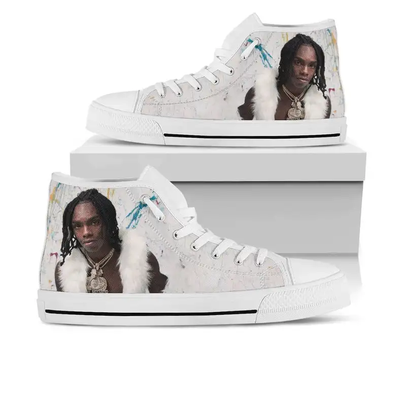 YNW Melly Rapper Hi топы пользовательская музыкальная обувь мужские дизайнерские