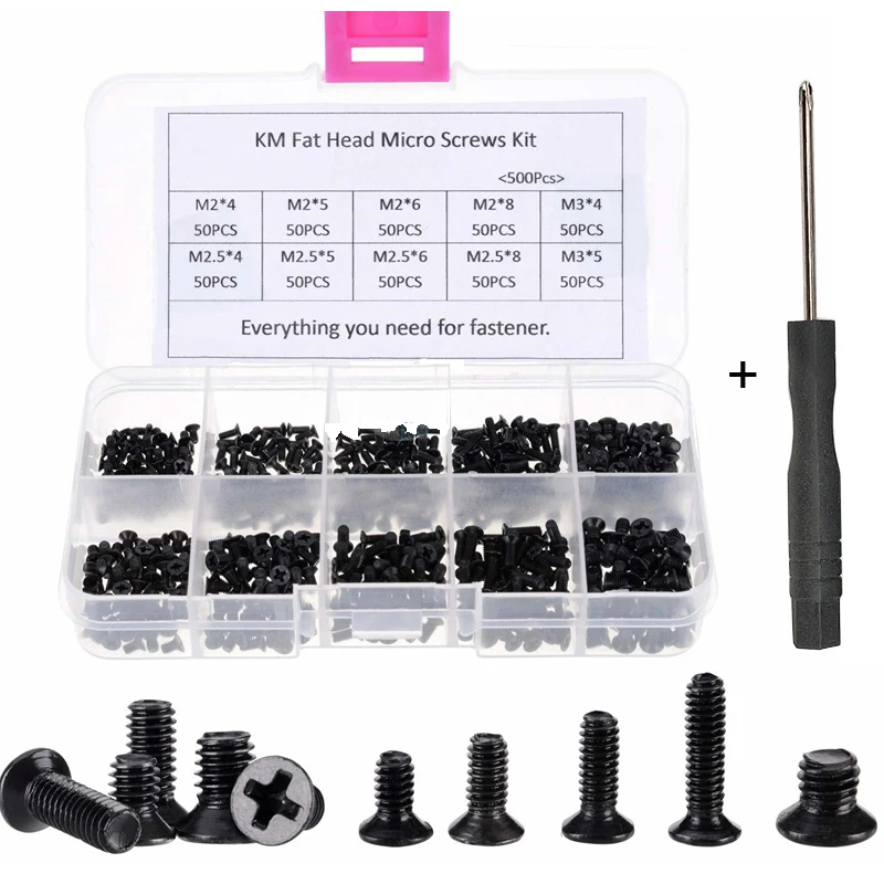 

M2 M2.5 Laptop Notebook Screws Set Computer Electronic Digital Mini Mechanical Assortment Repair Kit Hardware