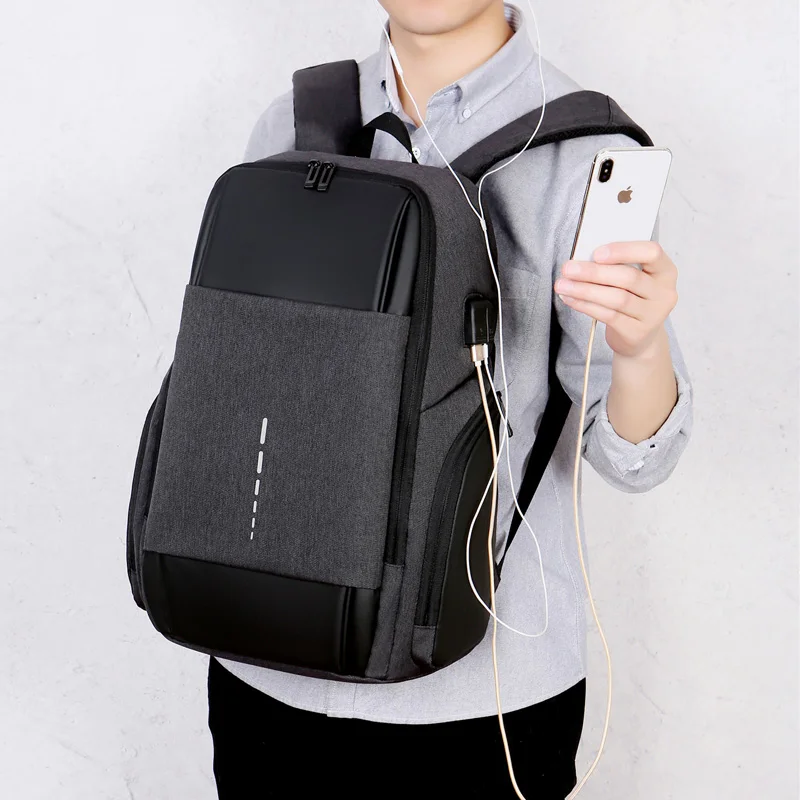 

Men's 15.6 inch Laptop Backpack Waterproof Usb Charging Backbag Computer Bag Large business Travel Bag School Bags for Boy 2020