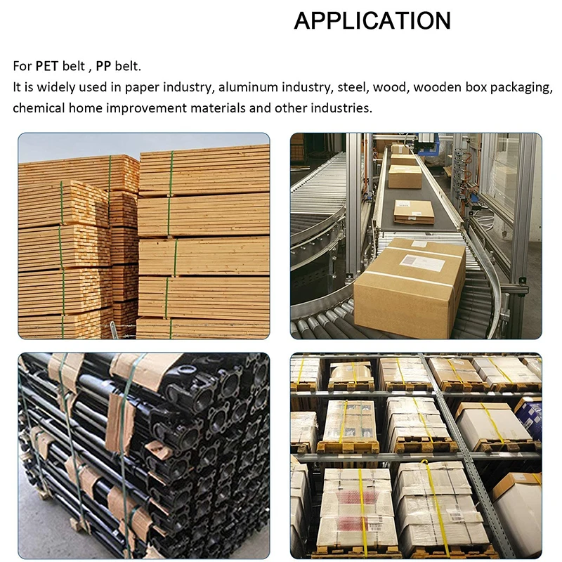 

Battery Powered PET PP Strapping Baler Pallet Wrapping Machine 13mm-16mm Electric Strapping Tool