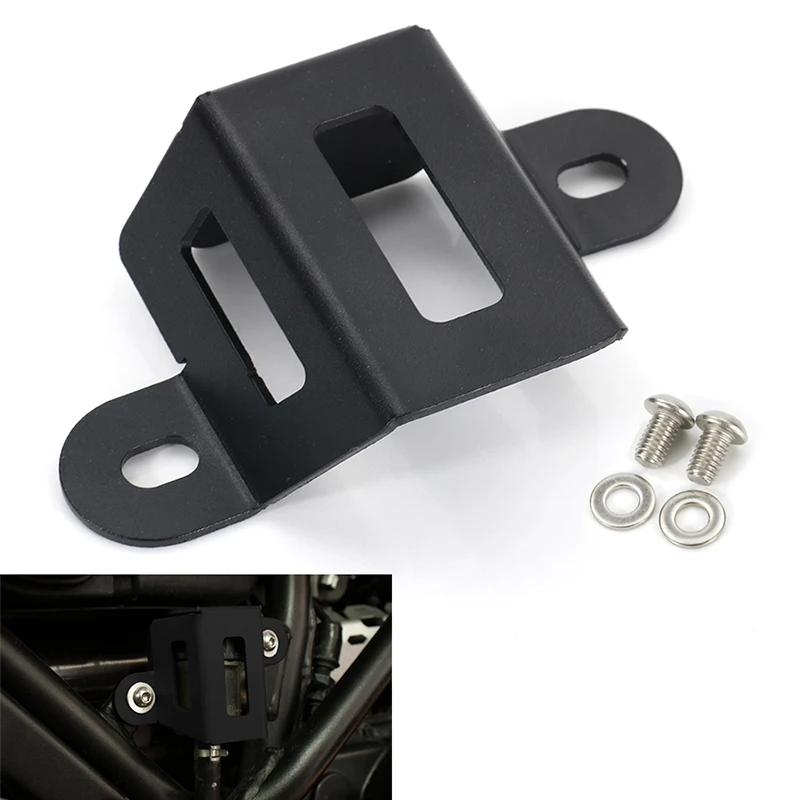 

Motorcycle Rear Brake Reservoir Guard Fit For Kawasaki KLR650 2008-2018 Rear Brake Fluid Reservoir Cover Protector
