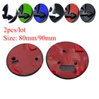 3d-эмблема автомобиля для Skoda Fabia 1 2 Octavia a7 RS Superb Rapid Yeti Karoq Vision, 2 шт., 80 мм, 90 мм, логотип переднего и заднего багажника