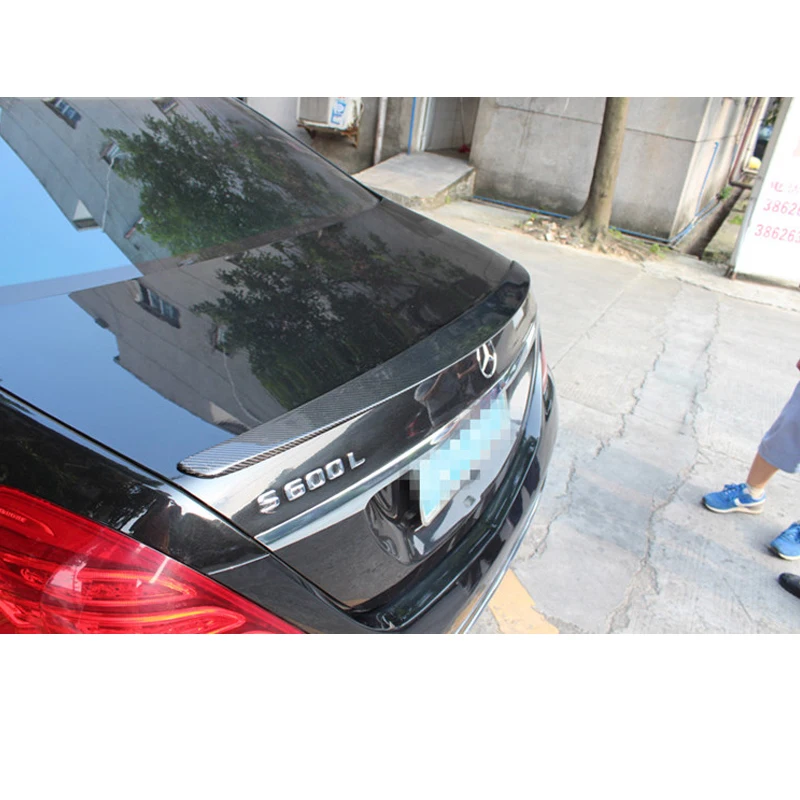 Задний спойлер для W222 Mercedes Benz S Class 4 двери S400 S500 S600 S63 S65 AMG 2014-2017 наклейка на крышку