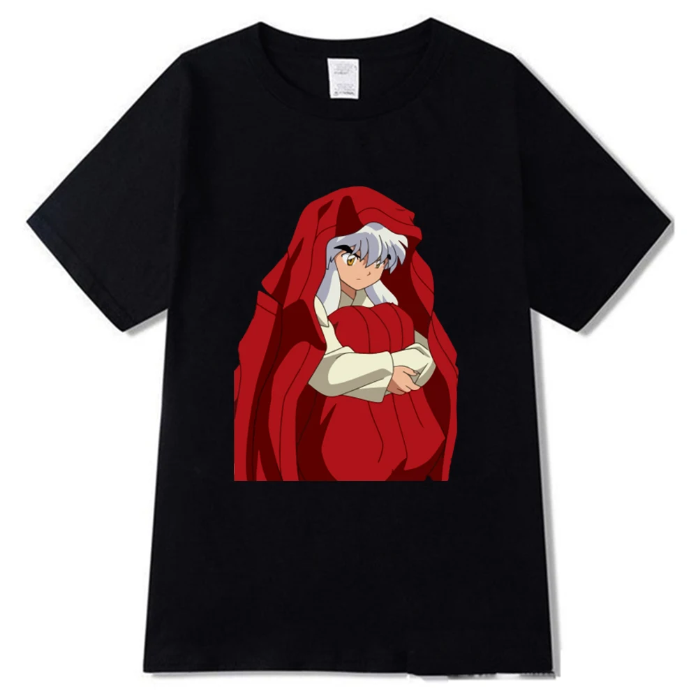 

Мужские и женские футболки Топы Kawaii Inuyasha Аниме Yashahime манга футболки одежда