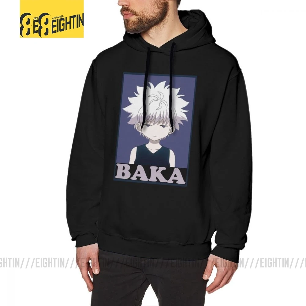 Мужская толстовка с капюшоном Hunter X Killua Zoldyck Baka хлопковая | одежда