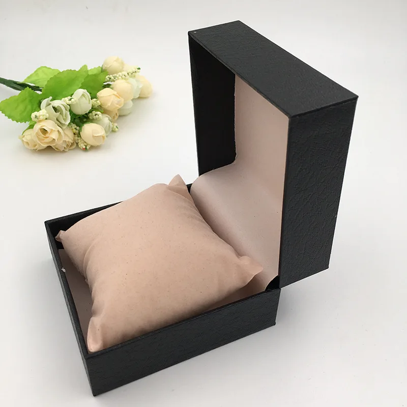 Квадратная коробка для часов держатель ювелирных изделий с поролоновым ковриком