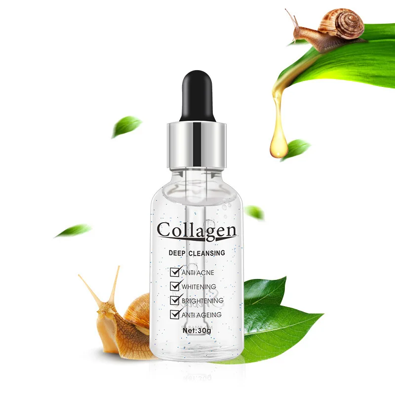 

Collagen Serum Cosmetics Snail Recovery Brightening Serum and Anti-Wrinkle Skin Tightening and Whitening Improvement