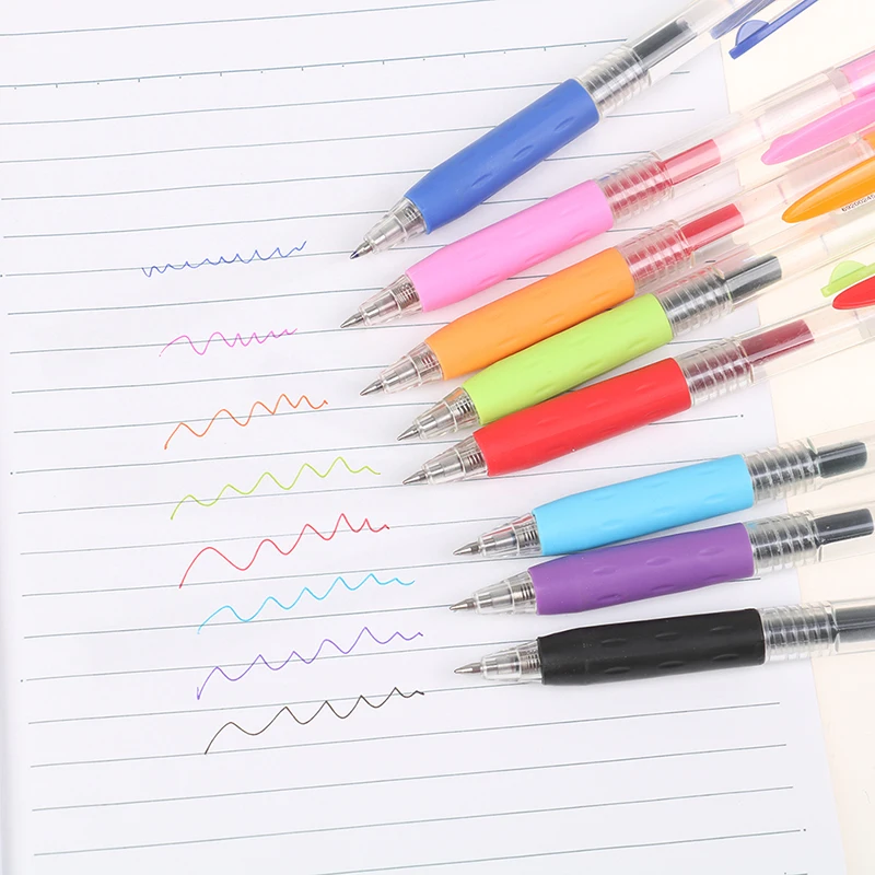 

1pcs Quick-drying Press Gel Pen School Student Stationery Supplies Kids Gift