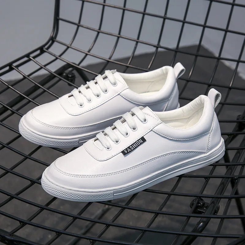 

Big size 34-43 new women fashion white shoes spring/autumn casual flat breathable walking sneakers lace up student shoes N6-176