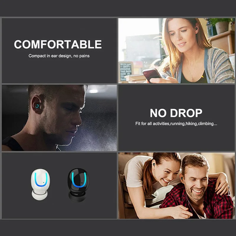 VTIN беспроводные Bluetooth наушники Ультра маленькие наушники-невидимки стерео один