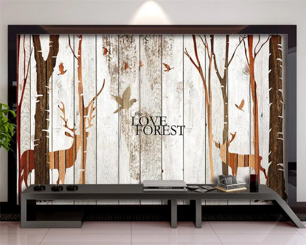 Обои для стен 3 d ретро Ностальгический стиль настенное панель телевизора с