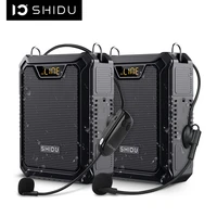 shidu 30w waterproof portable audio voice amplifier loudspeaker bluetooth speaker with wired mic for teachers m1000
