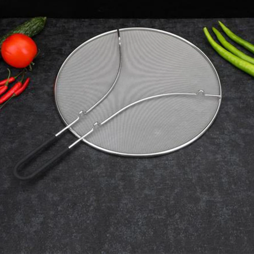 

Oil Net Filter 304 Stainless Steel Kitchen Handheld Screen Mesh Strainer Flour Sieve Oil Strainer Filtering Colander