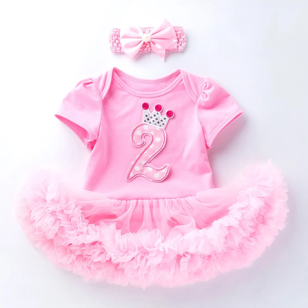 Вечерние платья пачки на день рождения для новорожденных Новое летнее розовое