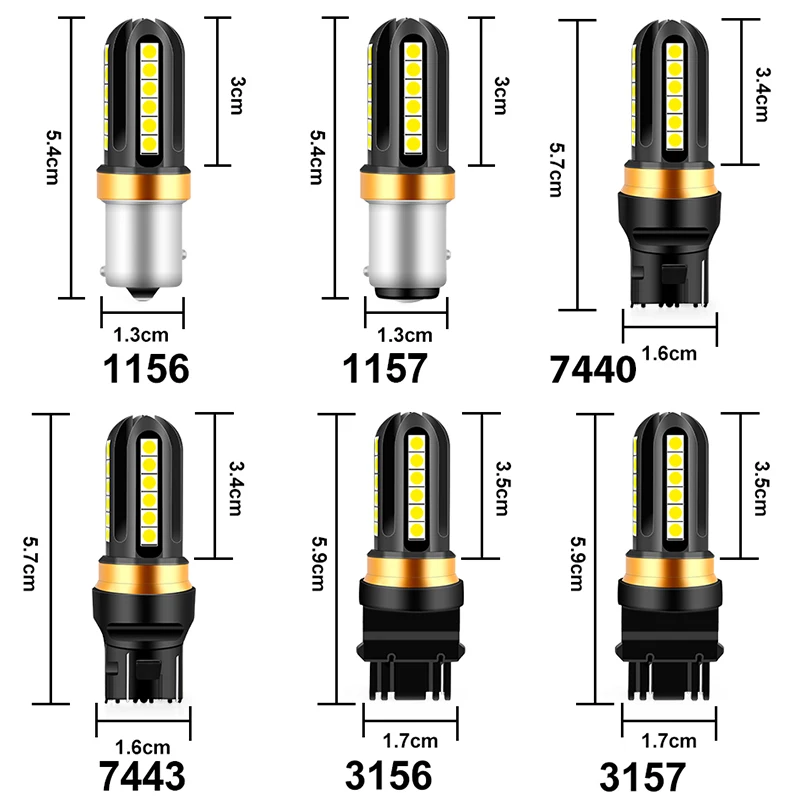 Автомобильные фары PSX24W T20 7443 w21 5w 7440 Led P21W P21 5W 1156 BA15S 1157 BAY15D H16 3157 H11 мотоциклетные