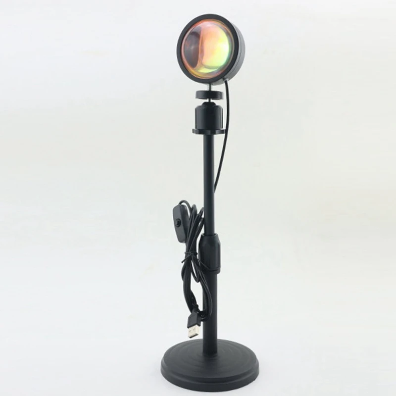 

4 in 1 Sunset Projection Atmosphere LED Lamp Night Light,USB Projector 360 Degrees Rotation Photography Lamp for Bedroom