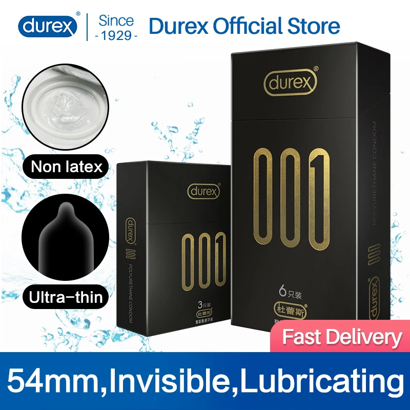 Новинка Презервативы Durex 54 мм 001 полиуретан без латекса Невидимый ультратонкий