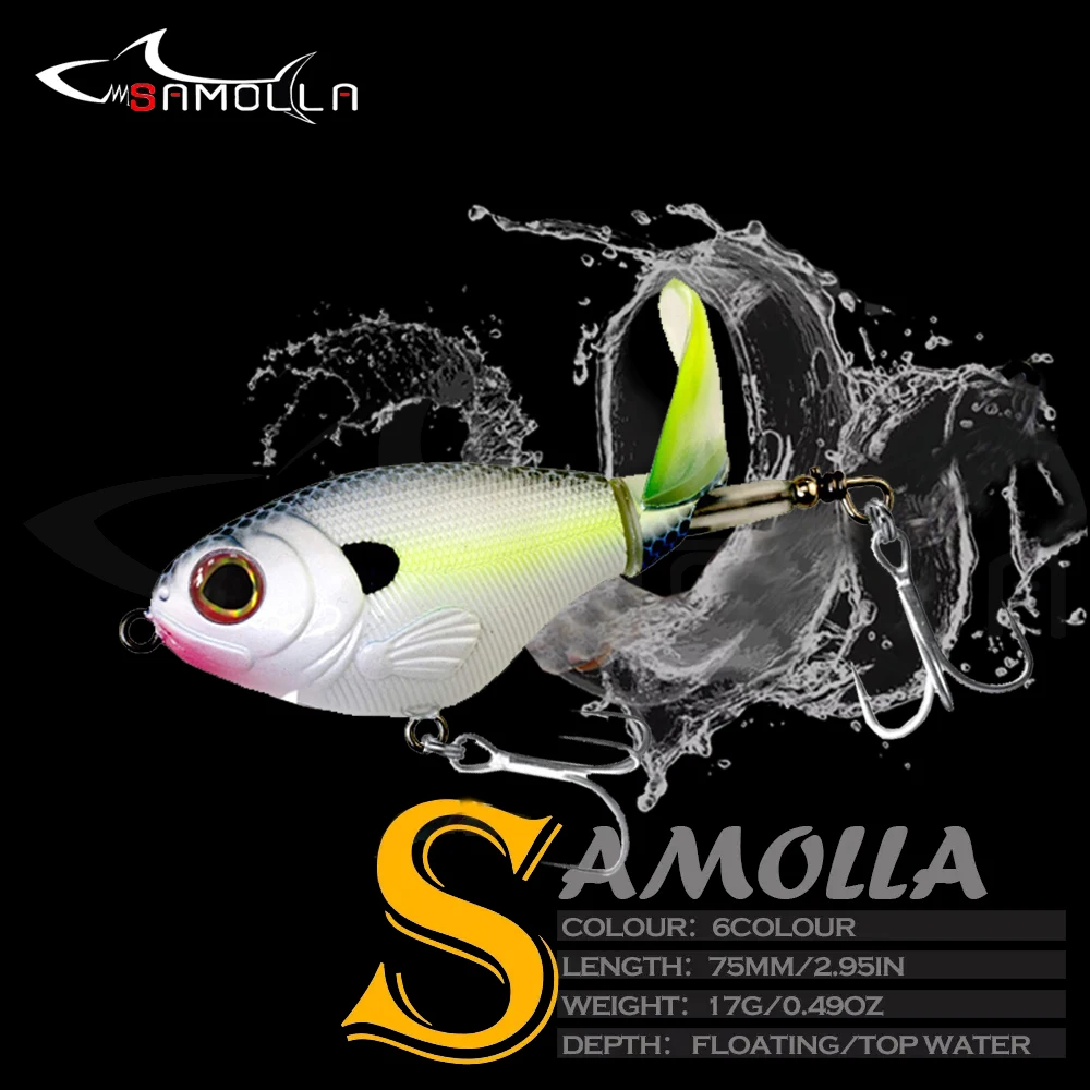 Новинка 2021 Whopper Plopper рыболовная приманка вес 17 г аксессуары плавающая для