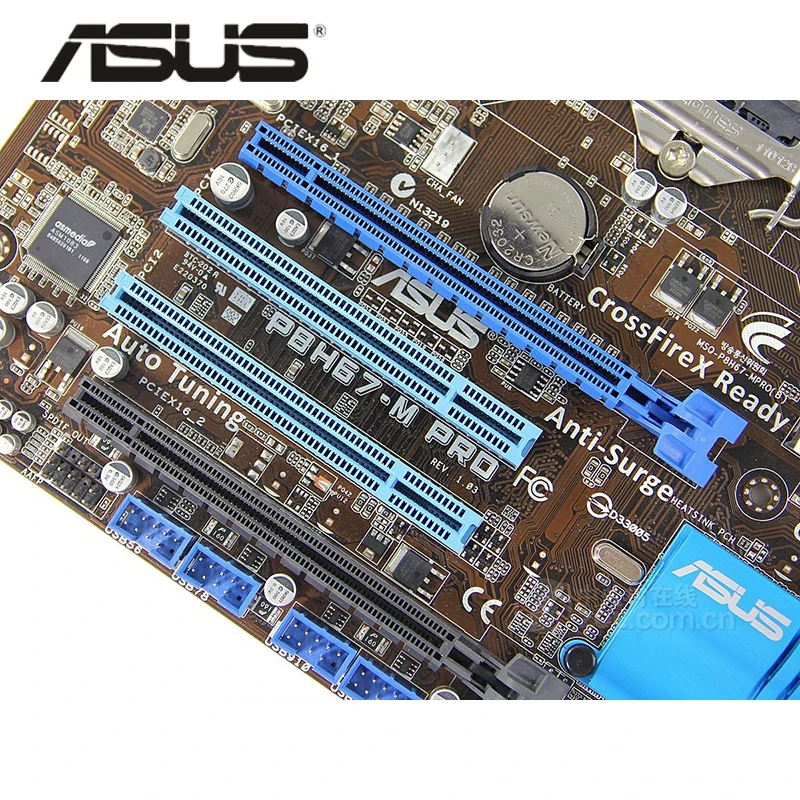 Оригинальная материнская плата ASUS P8H67 M PRO 1333 МГц DDR3 LGA 1155 UATX 32 Гб PCI E X16 б/у для