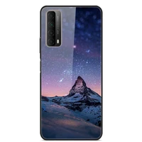 glass case for huawei y7a phone case phone cover phone cell back bumper star sky pattern