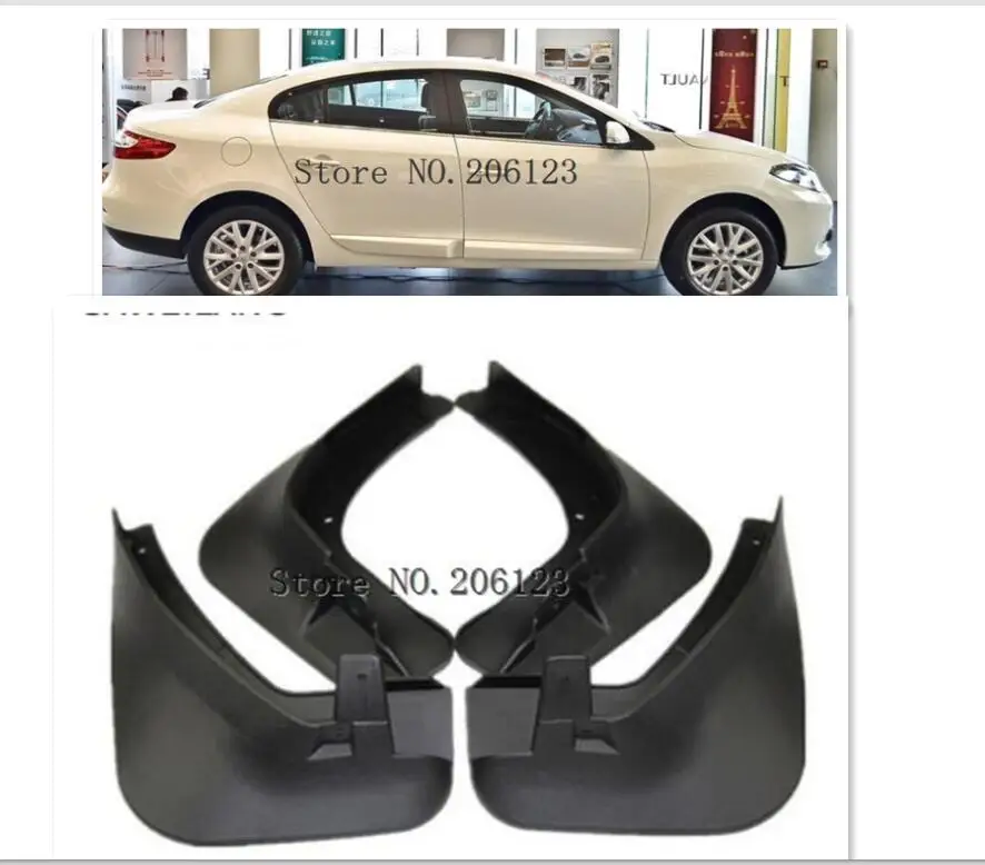 4 шт. передние и задние брызговики крыло брызговиков для Renault Fluence 2008-2016 |