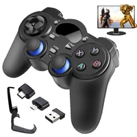 2 4g wireless gamepad with otg converter and mobile phone holder for ps3 phone