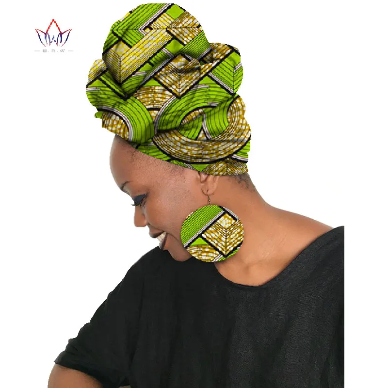 2020 в африканском стиле Анкара серьги комплект Комплект и соответствие Headtie воск