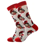 Женские счастливые носки с абстрактными мультяшными изображениями, страшные с принтом клоуна, кактуса, суши, 100% бриллиантов, унисекс, для женщин и мужчин