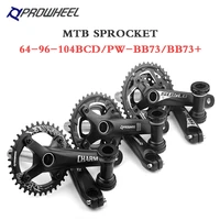 prowheel mtb crankset 6 7 8 9 10 11 speed mountain bike sprocket 170mm crank singletwothree chainring crankit bicycle parts