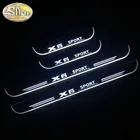 Акриловые перемещение СВЕТОДИОДНЫЙ Добро пожаловать педаль автомобиль накладка педаль порога путь светильник для BMW X6 E71 E72 F16 F68 2008 - 2020