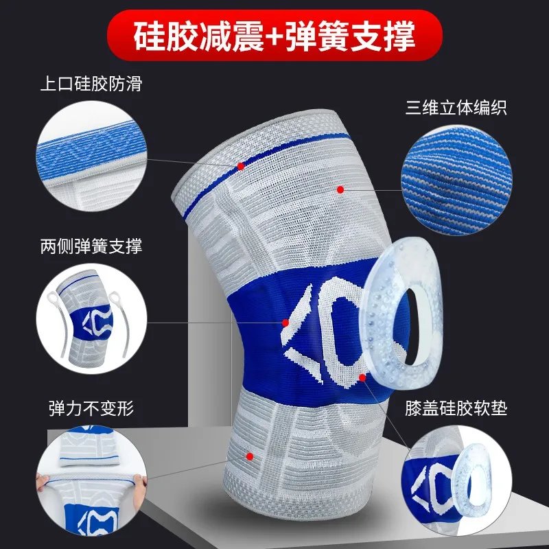 

1pc Knee Pad Sleeve Compression Knitted Leg Support Patella Protector Outdoor Gym Weight Lifting Basketball Fitness Sportswear A