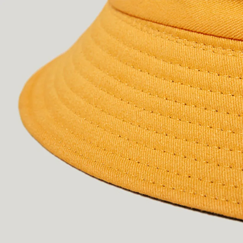 

Unisex Casual Solid Color Reversible Bucket Hat Men Womens Bob Hip Hop Panama Summer Lady Beach Fisherman Hats Outdoor Sun Cap