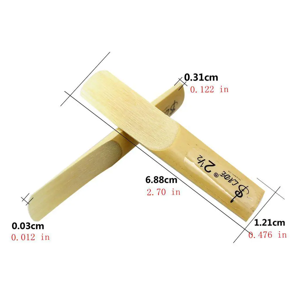 SLADE 10pcs/box BB Clarinet 2.5 Strength Reeds 2-1/2 Bamboo Reed Whistle Woodwind Instrument Part Accessories | Спорт и развлечения